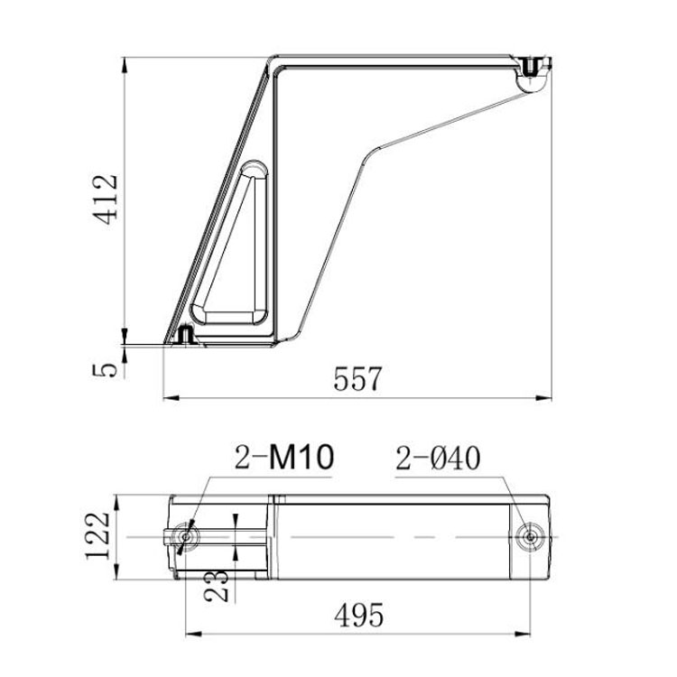 Bent board VD4 BTB-35J 122 for swithgear accessories from JUCRO Electric