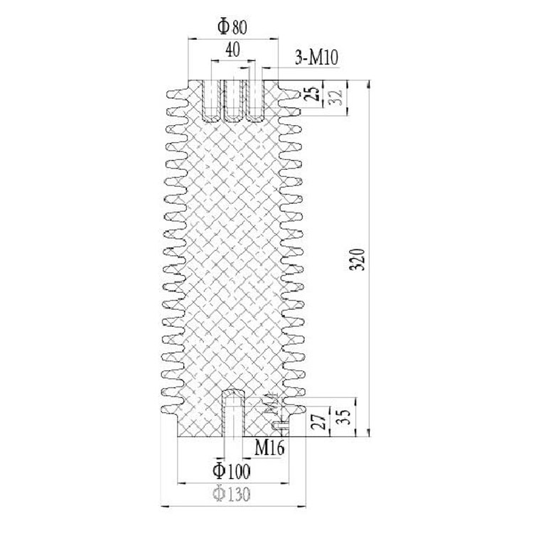 Sensor  SSR-35J 130mm*320mm 35KV  from JUCRO Electric