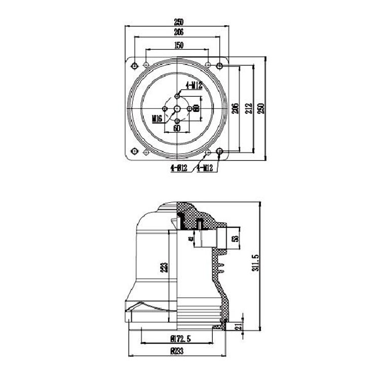 Contact box CTB 10J 2500A 12KV  for low voltage switchgear use from JUCRO Electric