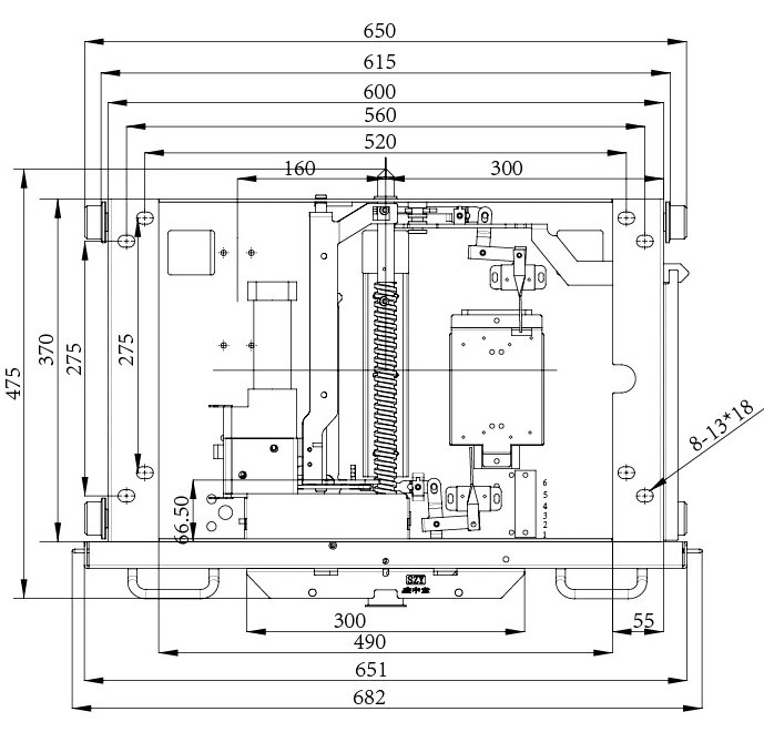Electric chassis car D-DPC-800 for Switchgear use  from JUCRO Electric