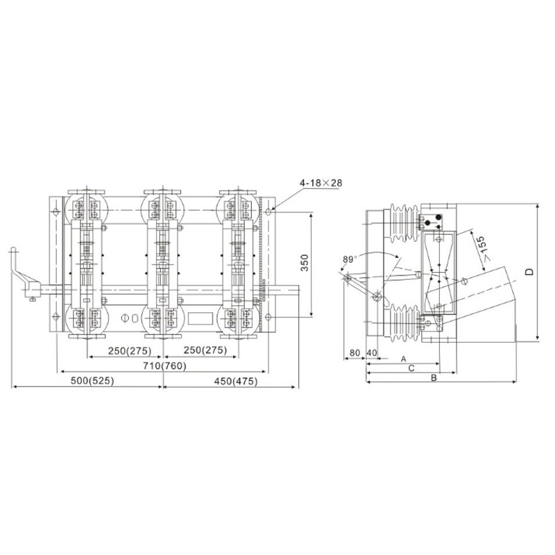 Indoor high voltage disconnecting switch GN22-12（C）