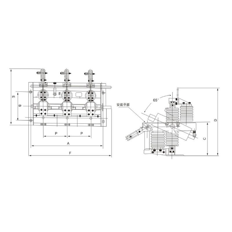 Indoor HV disconnecting switch GN30-12（D）  series rotary type
