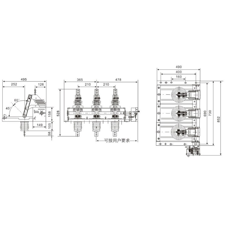 Indoor isolating switch GN38-12KV type series