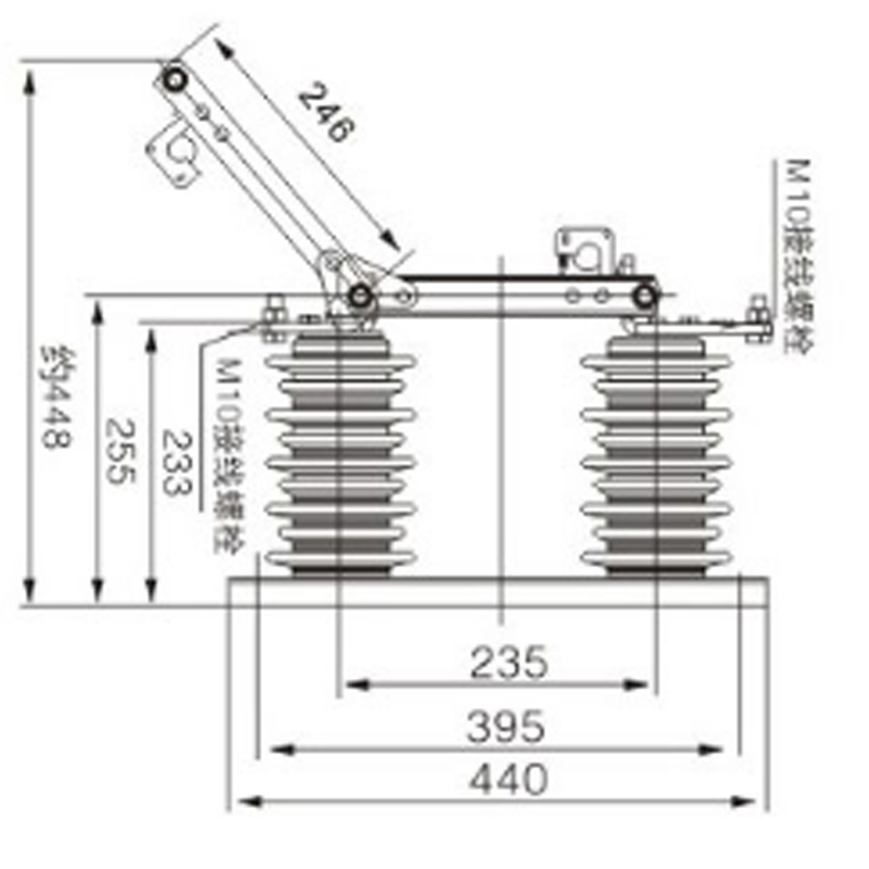 Outdoor HV disconnecting switch GW9