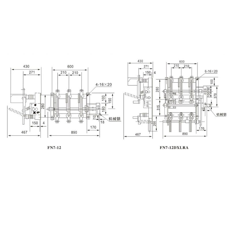 Indoor High Voltage load switch FN7-12