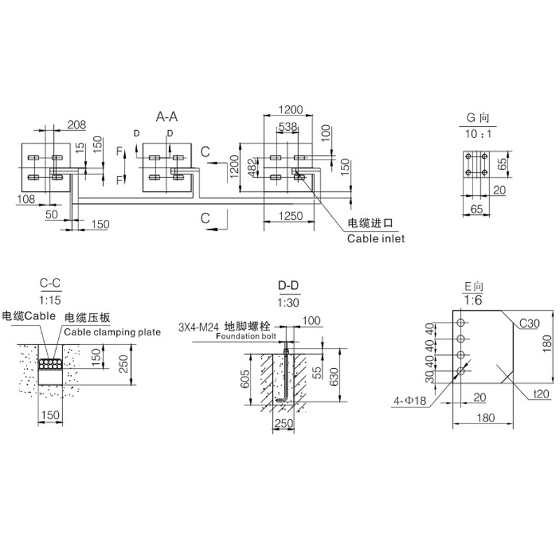outdoor high voltage AC SF6 circuit breaker LW□-252KV 4000A 50KA from JUCRO Electric 