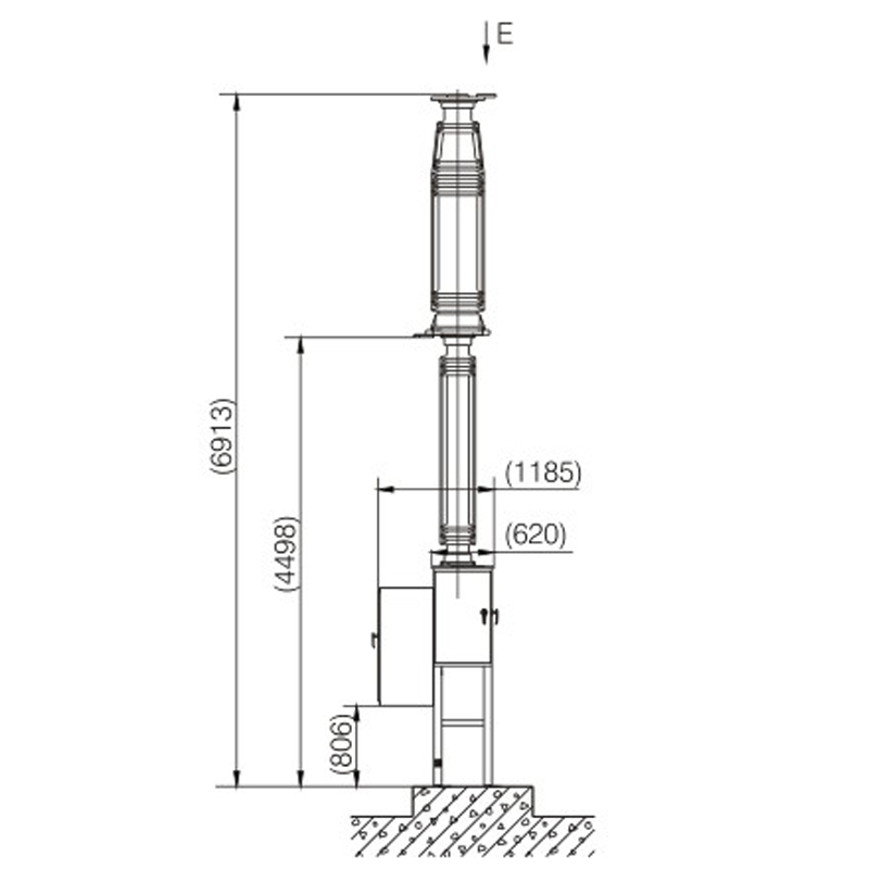 outdoor high voltage AC SF6 circuit breaker LW□-252KV 4000A 50KA from JUCRO Electric 