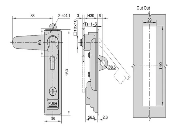 Plane Lock （DL712-G）