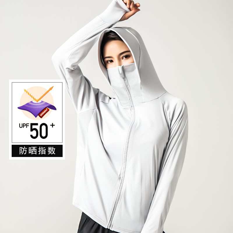2020新款夏季防晒衣女士防紫外线长袖外套遮阳冰丝防晒服舒适透气