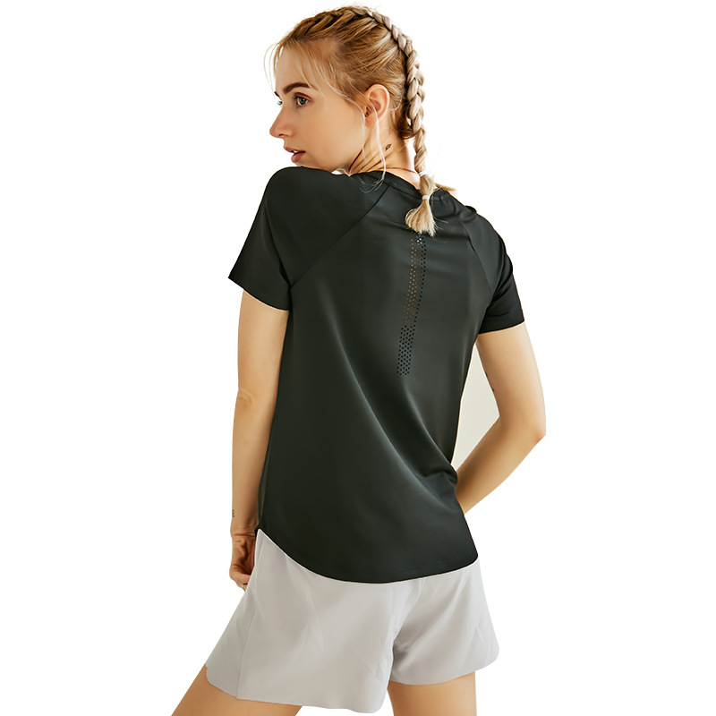 Short Sleeve Casual Loose Fit Workout Running Fitness Gym Yoga Sports T Shirt Tops for Women Reg