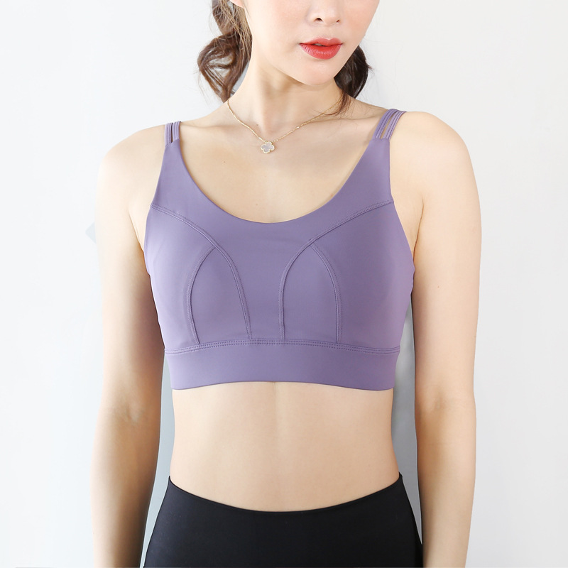 Sports underwear women shockproof running gather together shaped fitness bra