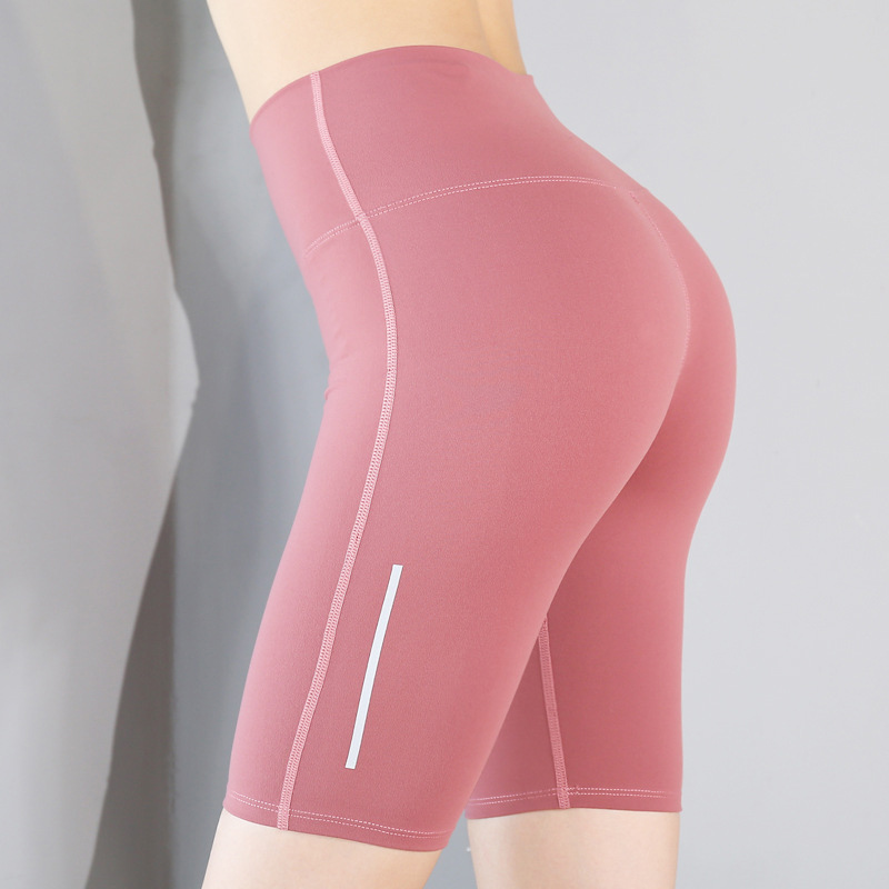 New style double-sided brocade skinny yoga gym pants