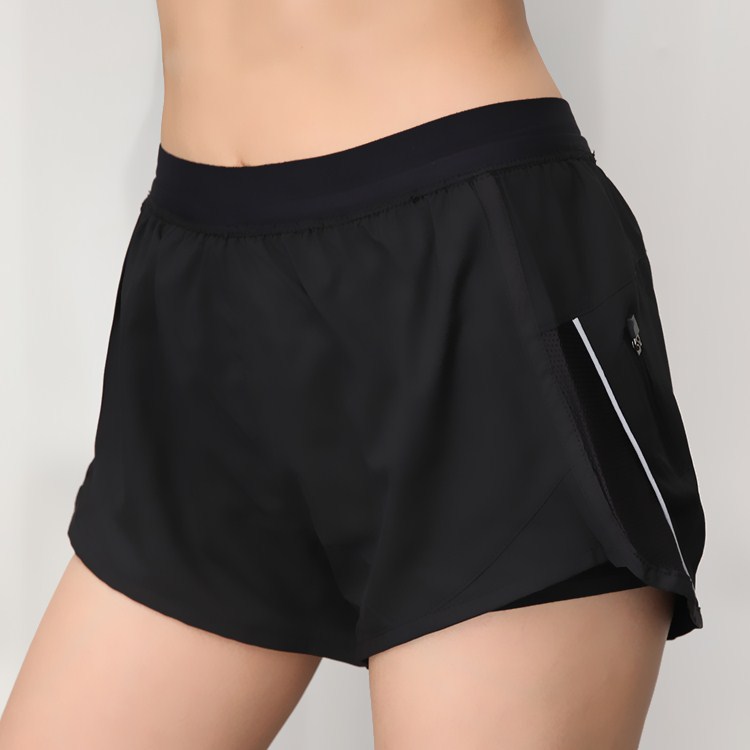 Yoga shorts fake two pieces of fitness pants