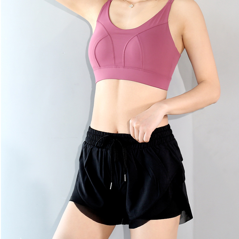 High waist yoga outdoor shorts gym training quick-drying pants