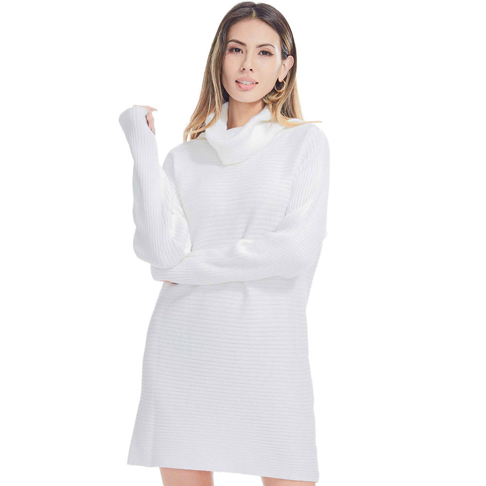 Fashion Cable Knit Turtleneck Long Sweater