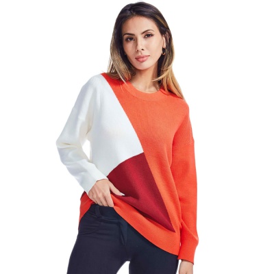  Women's Long Sleeve Crewneck Pullover Sweater Blouse Top
