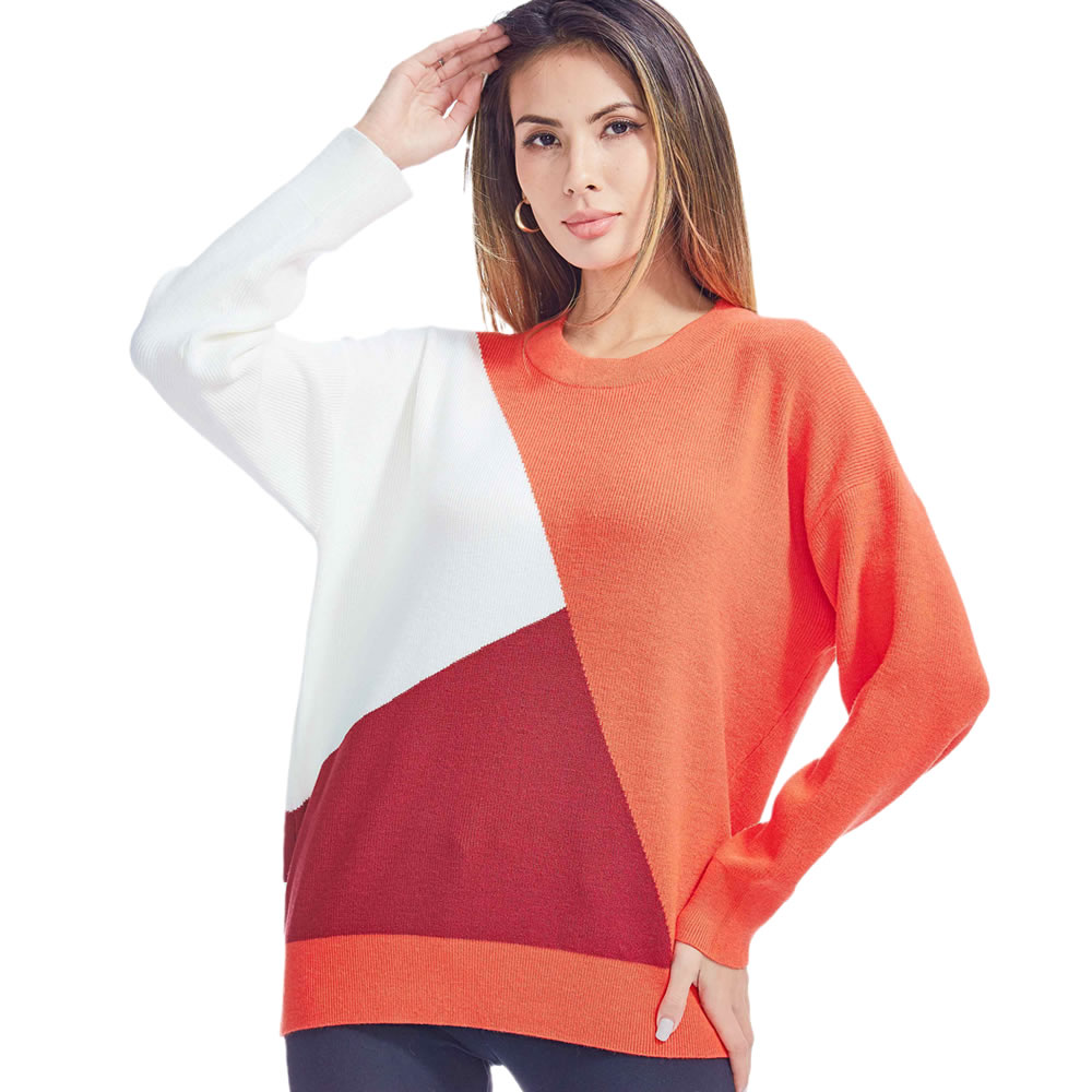  Women's Long Sleeve Crewneck Pullover Sweater Blouse Top