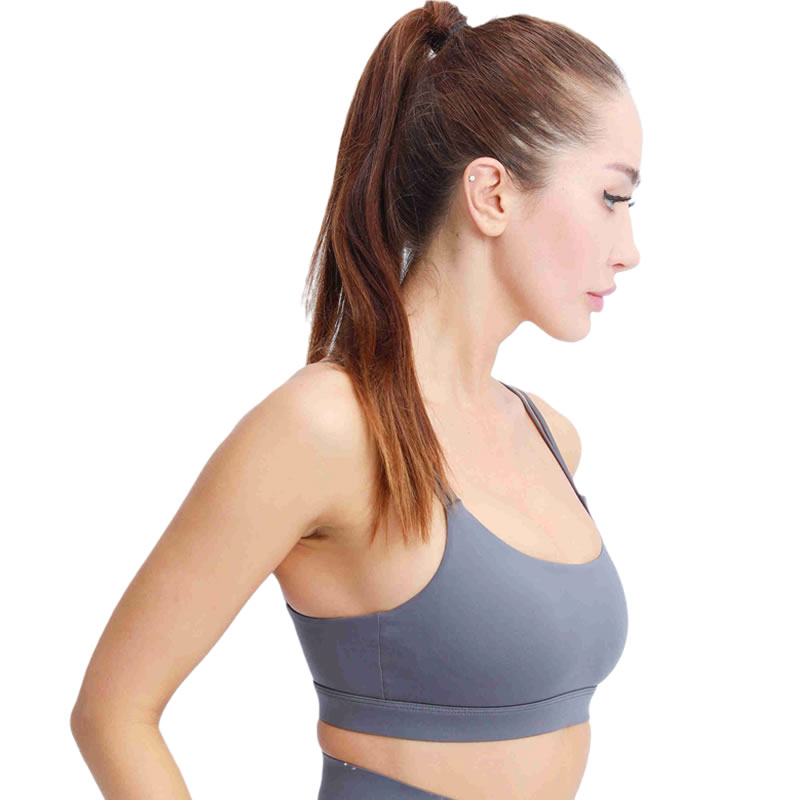 Camisole style women's outer wear with beautiful back sports bra and gathered underwear