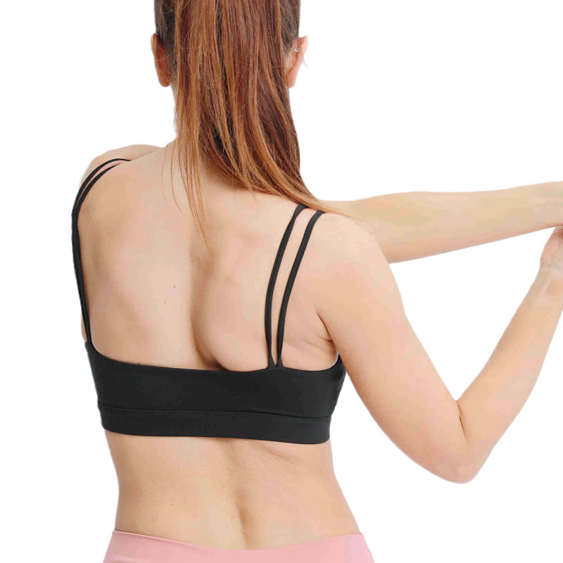 Camisole style women's outer wear with beautiful back sports bra and gathered underwear