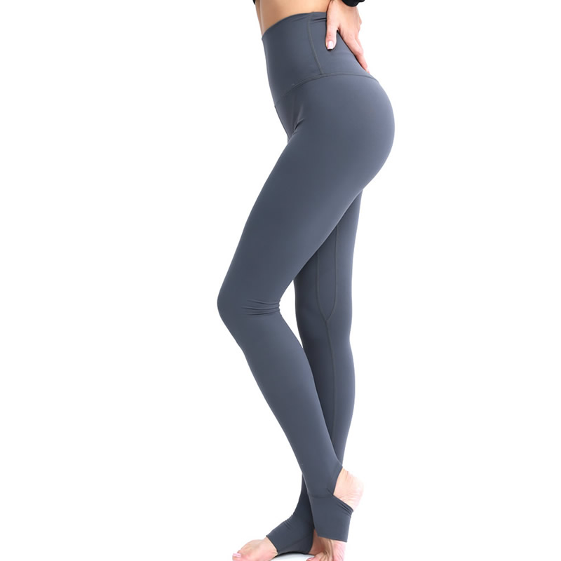 Foot-fitting pants women's high-waist buttocks wearing nude training sports fitness pants