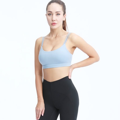 Camisole style women's outer wear with beautiful back sports bra and gathered underwear