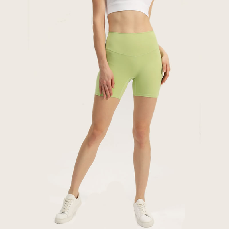 Women's High Waist Yoga Shorts Workout Athletic Shorts for Tummy Control Running Sports Pants