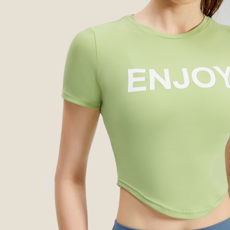  Workout T-Shirt for Women - Athletic Short Sleeves, Yoga Crop Tops, Gym Running Shirts