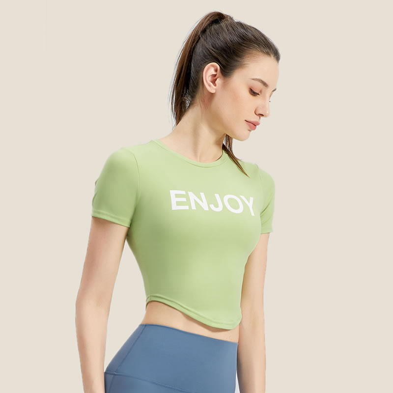  Workout T-Shirt for Women - Athletic Short Sleeves, Yoga Crop Tops, Gym Running Shirts