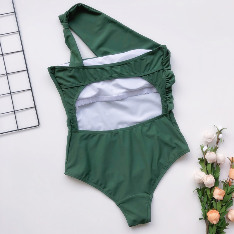 Cross-border one-piece swimsuit women conservative sexy bikini swimsuit cover meat slimming hot spring premium sense bikini wholesale