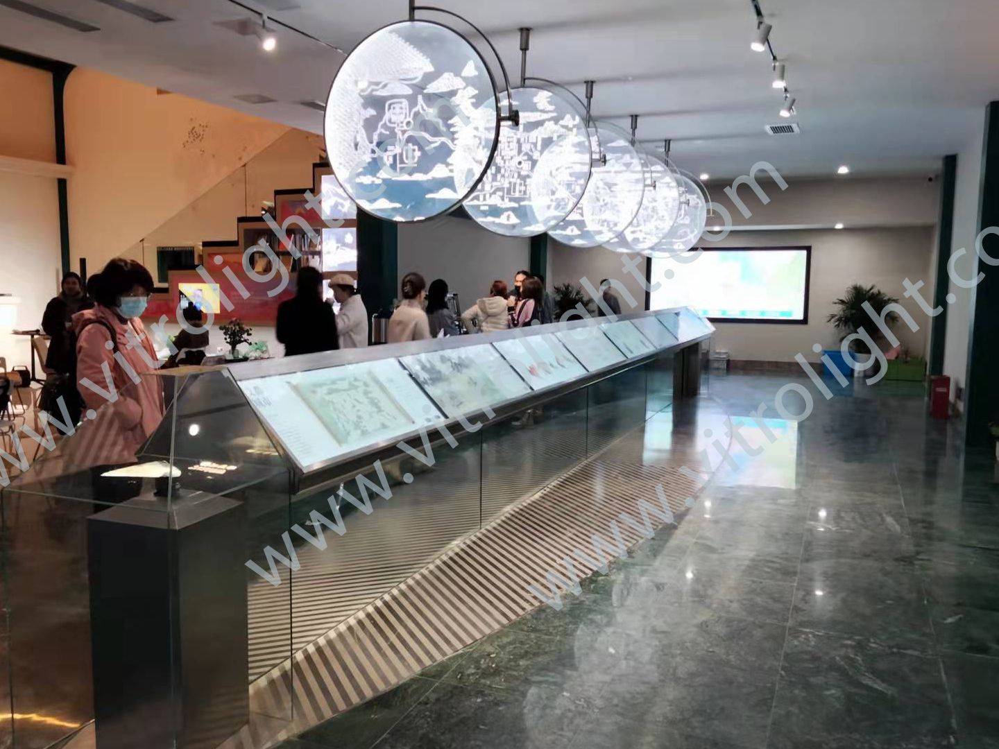 Nanjing civil air defense project 55 inch strip screen