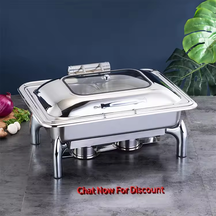 Luxury Food Warmers Commercial Stainless Steel Buffet Stove Chafing Dish Restaurant Catering Food Warmer