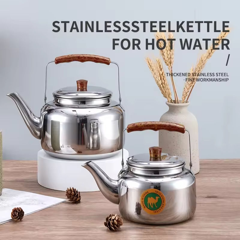 Multi Sizes 201 Stainless Steel Gas Induction Water Kettle Traditional Tea Pots & Kettles