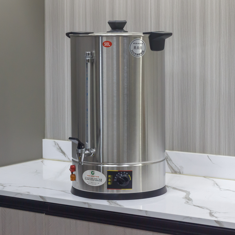 Factory Sale 50L Commercial Stainless Steel Water Urn Electric Water Boiler Hot Water Bucket for Canteen