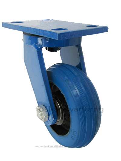 A型藍架彈力膠腳輪萬向輪(支（zhī）架規格（gé）10mm、8mm)