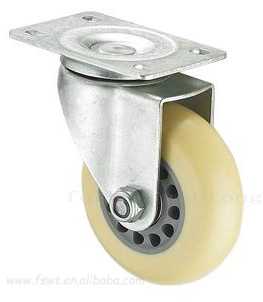 米黃雙軸通花腳輪萬向輪