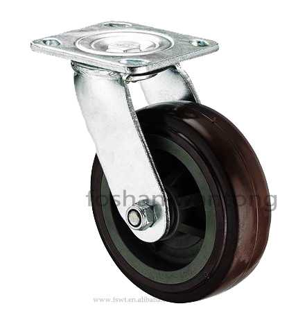 棕色（sè）PVC腳（jiǎo）輪萬向輪