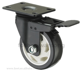 中型金剛刹車腳輪