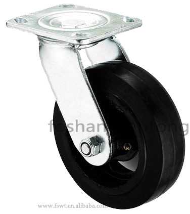 出口B型橡膠腳（jiǎo）輪萬向輪