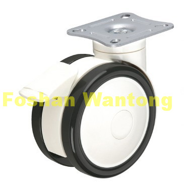 醫療腳輪平底萬向輪（lún）帶刹車