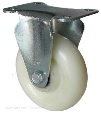 中型尼龍輪子固定（定向腳輪）