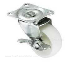 輕型PP高架邊刹旋轉輪尼龍平底輪子