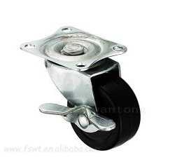 輕型扁輪係列平底萬向輪（lún）帶邊（biān）刹腳輪