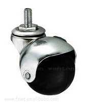 鍍鋅支架黑色球形橡膠沙發絲杆（gǎn）萬向輪