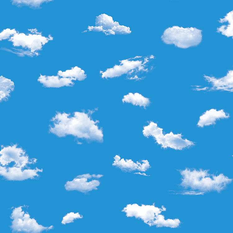 2 The blue sky and white clouds