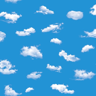 2 The blue sky and white clouds