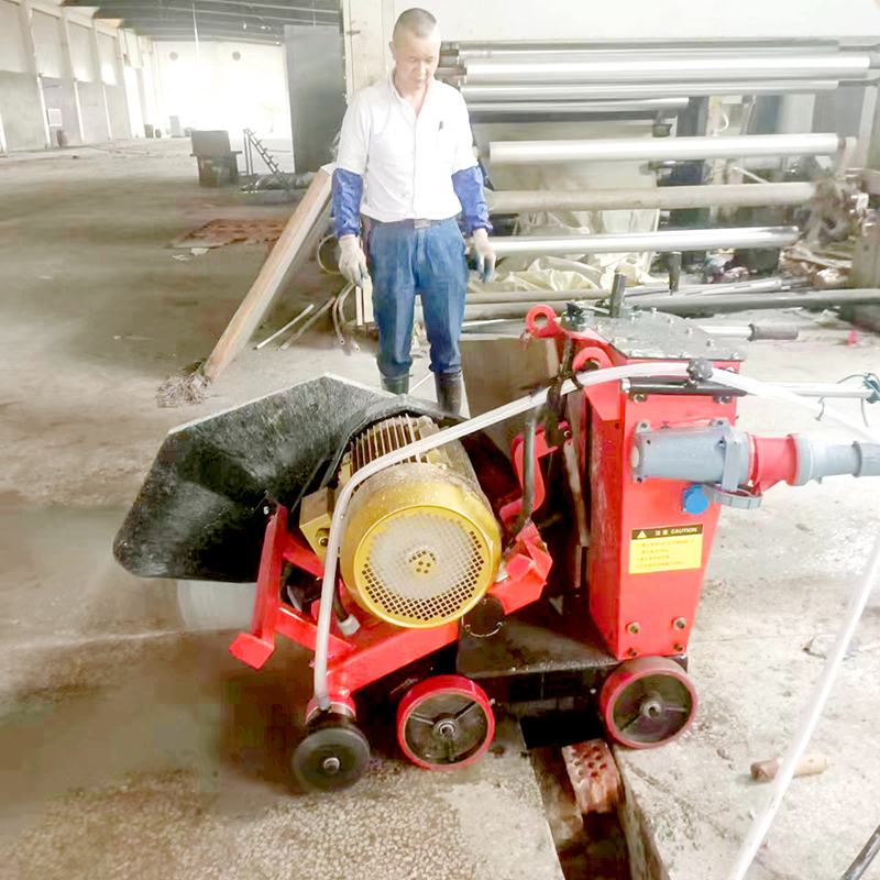 Road cutting - ground slotting