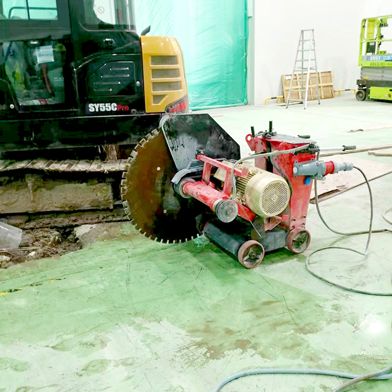 Road cutting - factory renovation