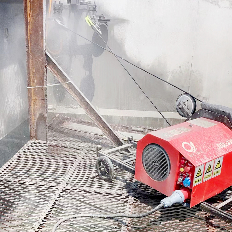 Electric rope saw - beam cutting