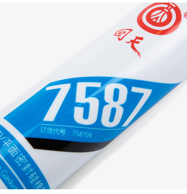 回天7587室温硫化硅酮密封胶RTV平面硅橡胶 原5871蓝色 310mL/支