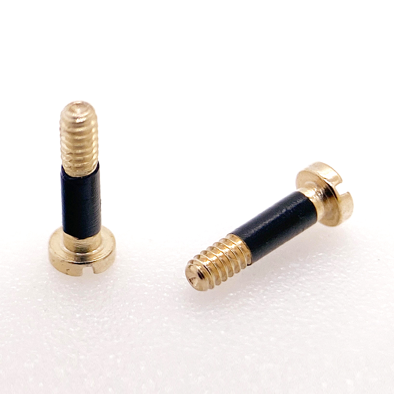 Plastic coated glasses screws